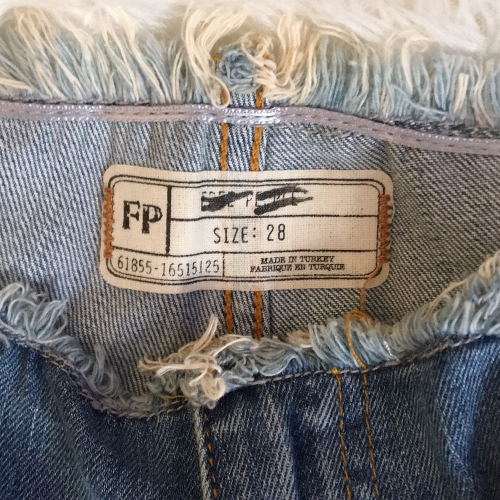 Free People Cropped Paint Splattered Denim - Picture 6 of 6